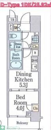 クレストコート町屋の物件間取画像